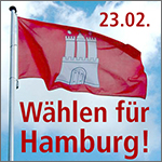 Hamburg geht wählen! 2020 / Osterbrookviertel / Elbschloss an der Bille wird Wahllokal